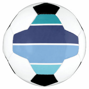 Blauwe strepen voetbal