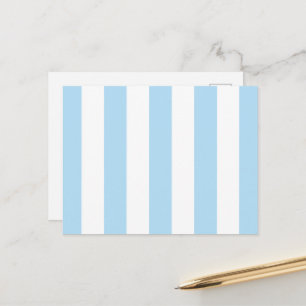 Blauwe strepen, witte strepen, gestreept patroon briefkaart