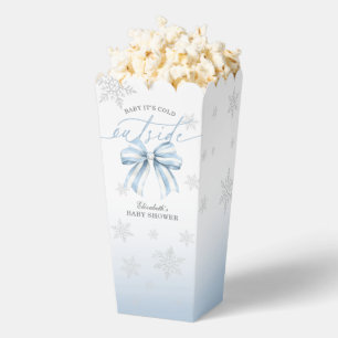 Blauwe strik Baby het is koud buiten Baby Shower W Bedankdoosjes