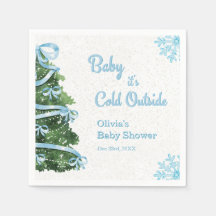 Blauwe Strik Baby het is Koud Buiten Winter Baby S