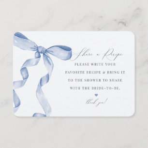 Blauwe strik De knoop vastbinden Een recept invoeg Informatiekaartje