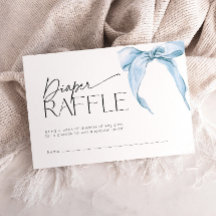 Blauwe Strik Stof Luier Raffel Ticket Baby Borrel