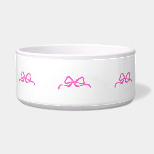 Blauwe strikken kom / Strik  roze kom / Coquette S