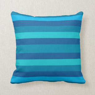 Blauwe Stripes aangepaste worpen kussen