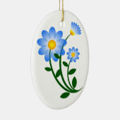 BLAUWE STROMEN KERAMISCH ORNAMENT (Rechts)