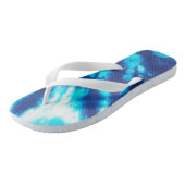 Blauwe Stropdas-kleurstof Teenslippers (Schuin)