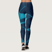 Blauwe Stropdas Leggings (Achterkant)