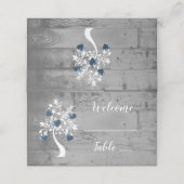 Blauwe structuur voor het ontvangen van harten (Buitenkant ongevouwen)