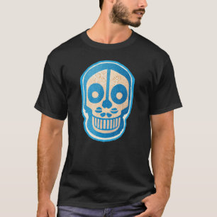 Blauwe suiker Schuif illustratie Eenvoudige Calave T-shirt