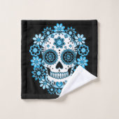 Blauwe Suikerhuid Bad Handdoek (Wasdoekje)