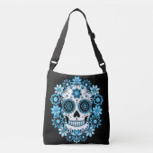 Blauwe Suikerhuid Crossbody Tas (Voorkant)