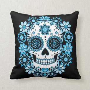 Blauwe Suikerhuid Kussen