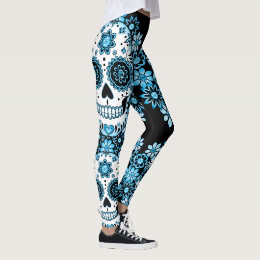 Blauwe Suikerhuid Leggings (Rechts)