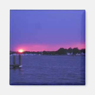 Blauwe Sunset Magnet Magneet