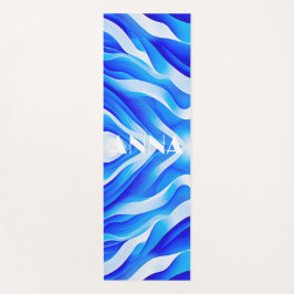 BLAUWE SUPERGOLVEN YOGAMAT