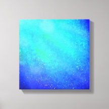 Blauwe Supernova – Levendig canvas