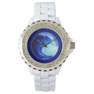 blauwe surf watergolfbuis horloge