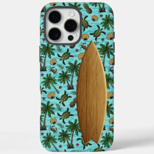 Blauwe Surfer iPhone / iPad hoesje