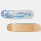 BLAUWE SURVEN GOLVEN SKATEBOARD (Horizontaal)