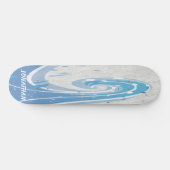 BLAUWE SURVEN GOLVEN SKATEBOARD (Horizontaal)