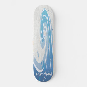 BLAUWE SURVEN GOLVEN SKATEBOARD