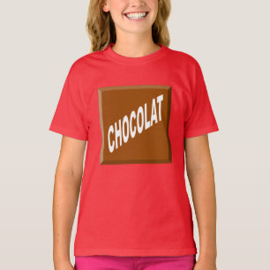Blauwe T-shirt Design CHOCOLAT