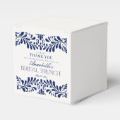 Blauwe Talavera-tegel Spaanse Fiesta Bruidsbrunch Bedankdoosjes (Voorkant Zijde)