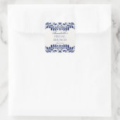 Blauwe Talavera Tegel Spaanse Fiesta Bruidsbrunch Vierkante Sticker (Tas)