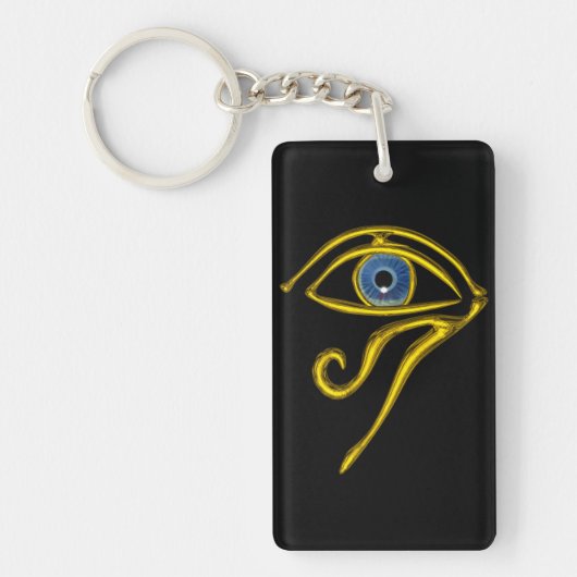 BLAUWE TALISMAN/OGEN VAN HORUS, zwart Sleutelhanger (Voorkant)