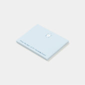 Blauwe tand post-it® notes (Schuin)