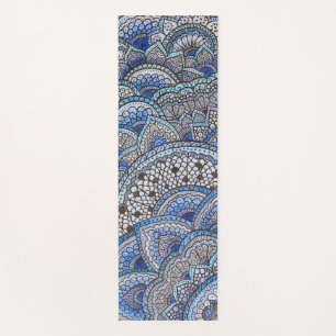 Blauwe tapuit yogamat