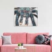 blauwe tarantula canvas afdruk (Insitu (Woonkamer))