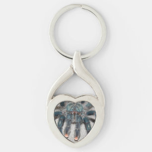blauwe tarantula sleutelhanger