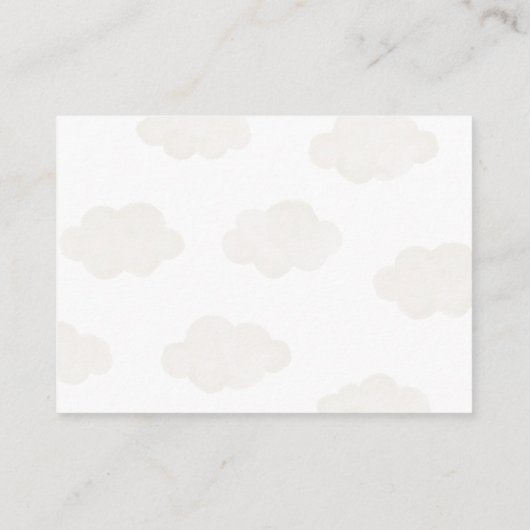 Blauwe Teddybeer Hete Luchtballon Raad hoeveel Informatiekaartje (Achterkant)