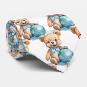 Blauwe Teddybeer Stropdas