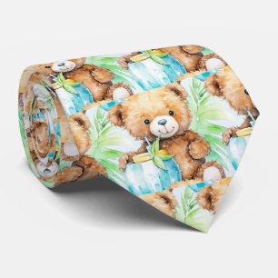 Blauwe Teddybeer Stropdas