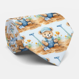 Blauwe Teddybeer Stropdas