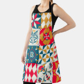 Blauwe Tegel: Mozaïek Achtergrond. Schort (Insitu)