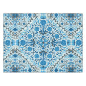 Blauwe tegel tafelkleed (Voorkant (Horizontaal))