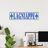 Blauwe Tegels Lagniappe Poster (Thuiskantoor)