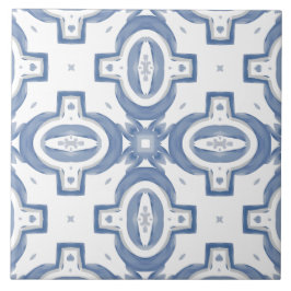 Blauwe tegels, mozaïek, majolica, tegeltje