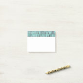 Blauwe tegels post-it® notes (Op bureau)