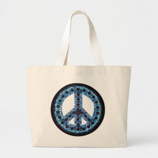 blauwe tekentas grote tote bag