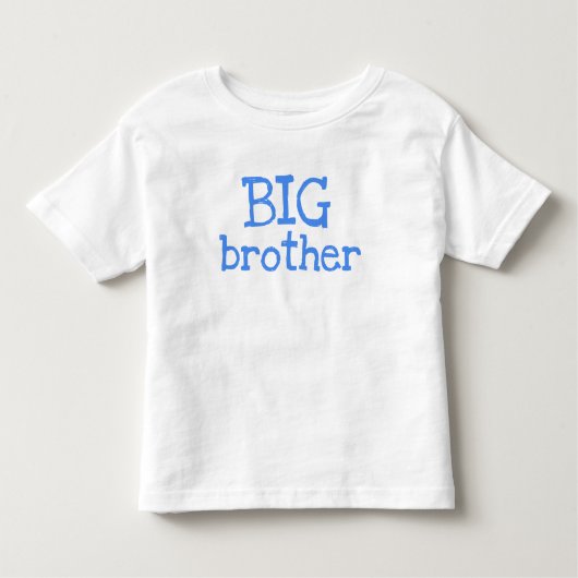 Blauwe tekst Big Brother Kinder Shirts (Voorkant)
