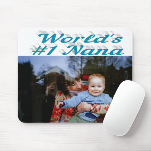 Blauwe tekst van de fotohemel van Nana Muismat