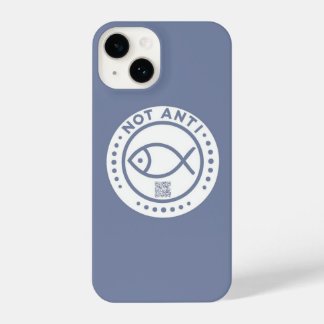 Blauwe telefoonhoesje Niet Anti Fish iPhone 14 Hoesje