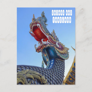 Blauwe Tempel in Chiang Rai Thailand Briefkaart