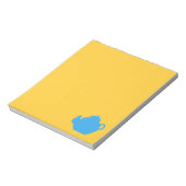 Blauwe thee notitieblok (Gedraaid)