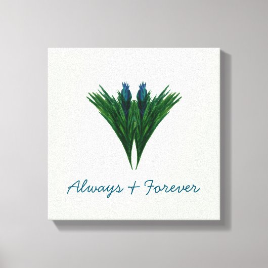 Blauwe Thistle - Altijd en altijd - Canvas (Voorkant)