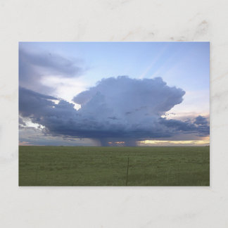 Blauwe Thunderhead Briefkaart